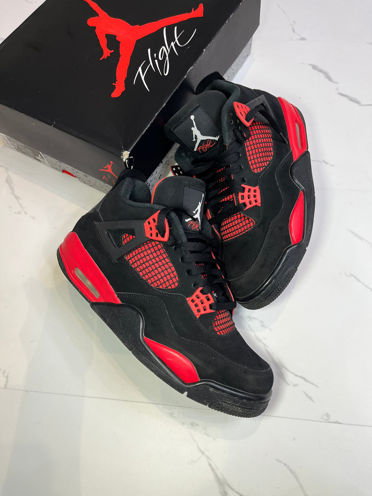 Jordan 4 Red Thunder Used With Box