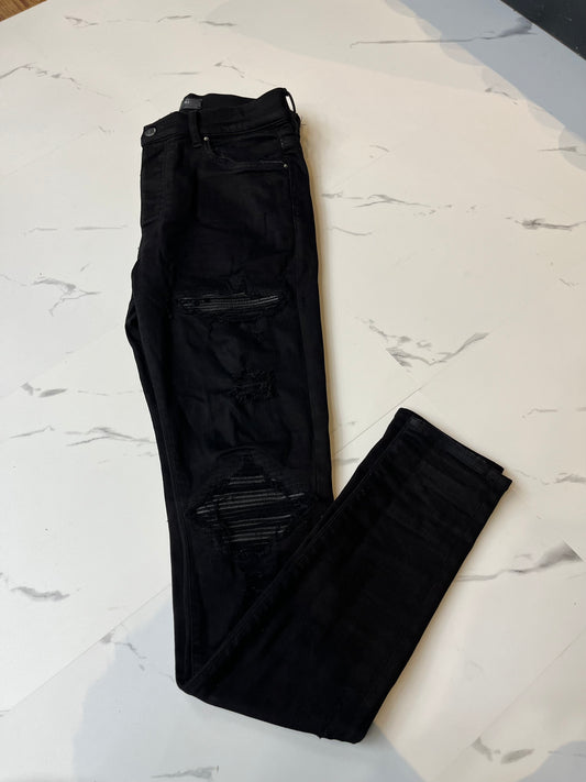 Amiri black patch Preowned Jeans