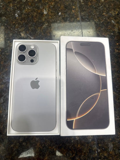 iPhone 16 pro max natural titanium 256gb (Black listed Carrier Locked)