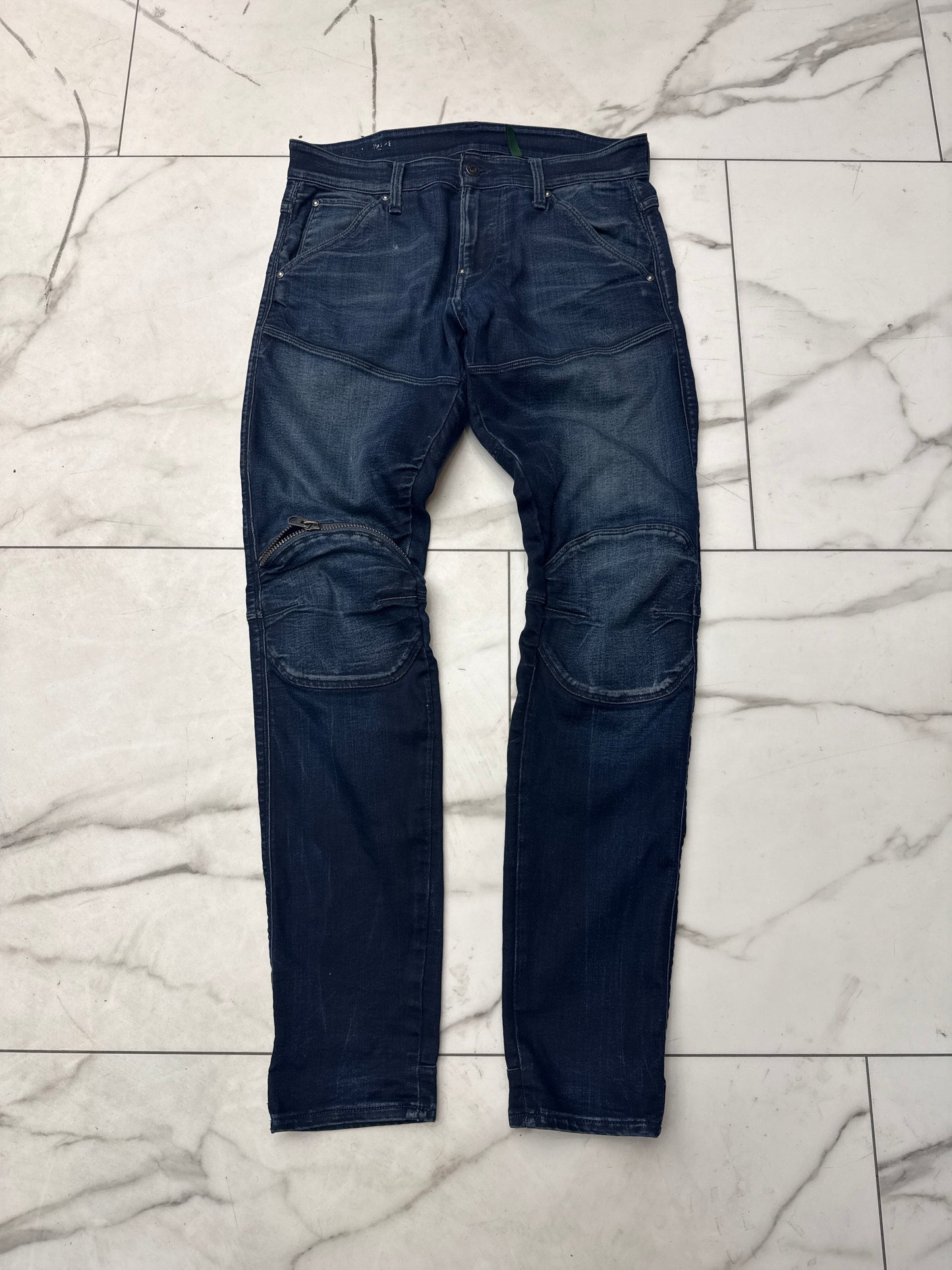 G-Star Dark Blue Biker Jeans
