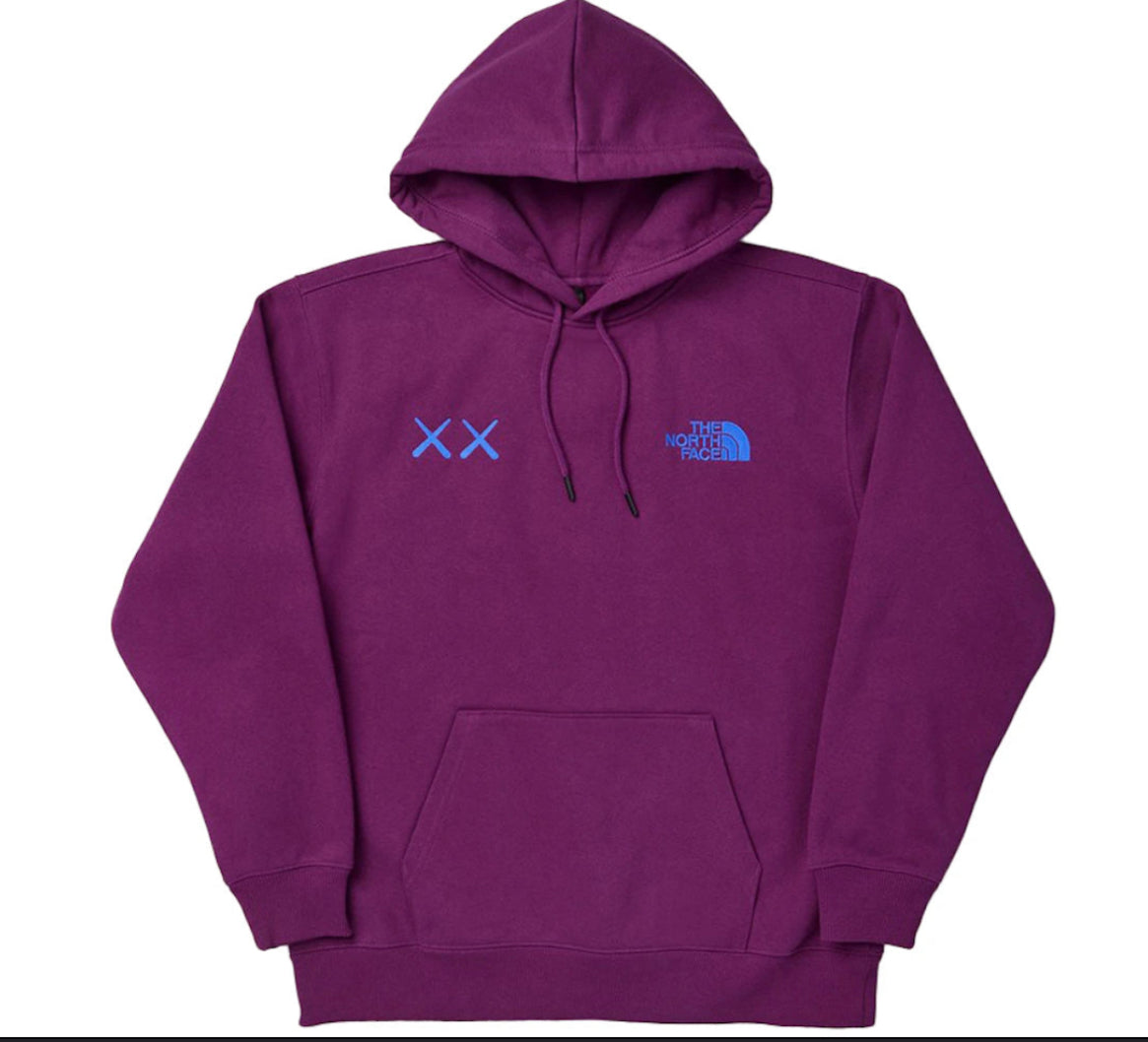 Kaws X The NorthFace Purple Hoodie