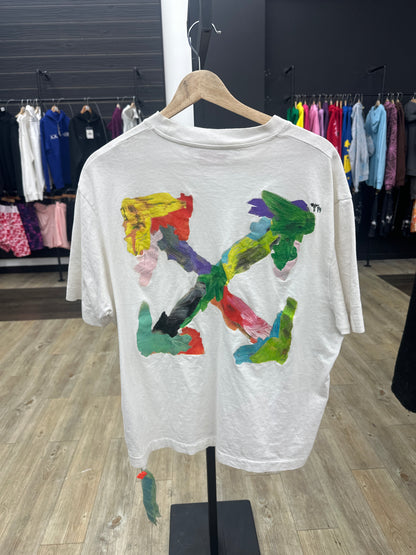 Off-white colorful tee pre-owned
