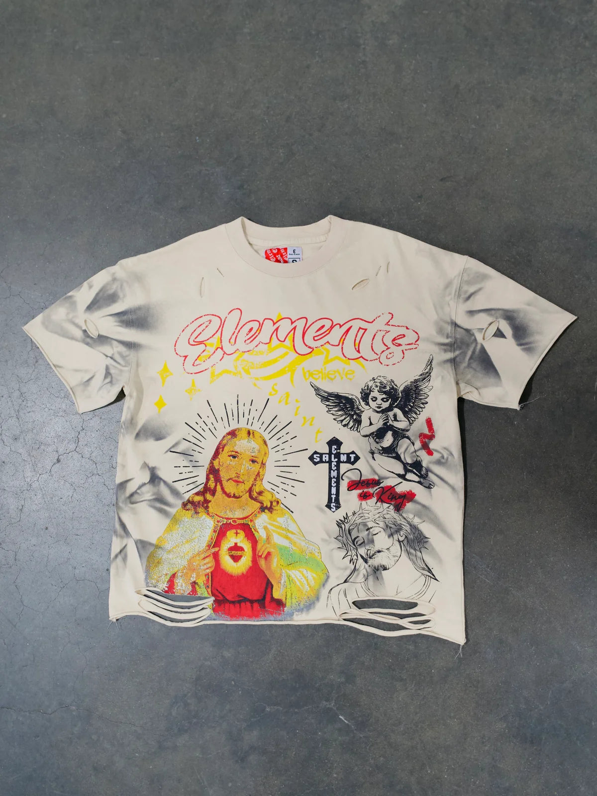 Saints Elements Beige Spines Tee