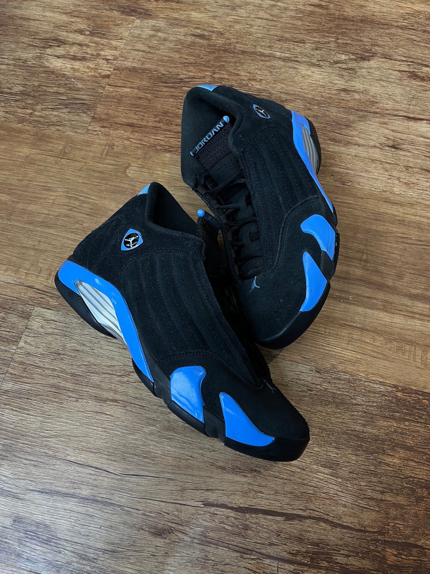 Jordan 14 black university pre-owned no box