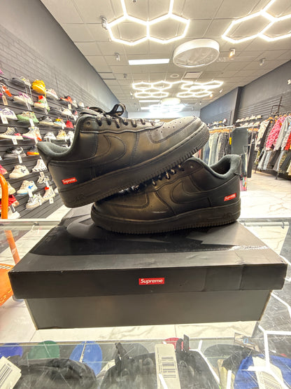 Supreme Black Air Force 1 USED W BOX