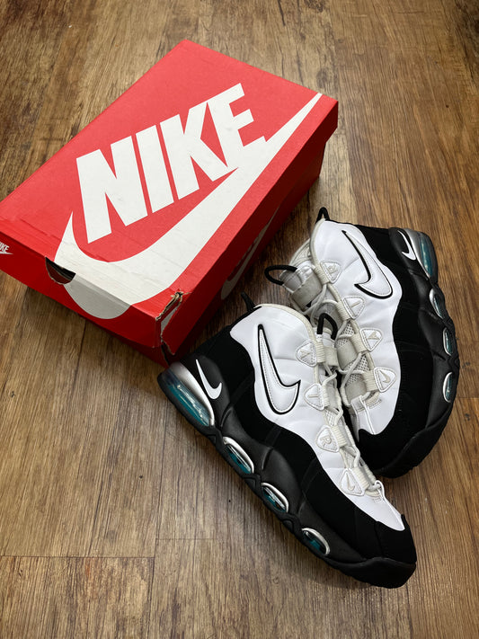 Nike Uptempo Black/White/Teal USED W BOX