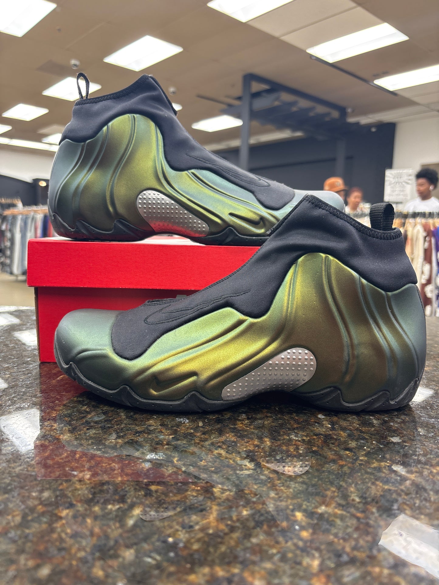Nike Air Flightposite Metallic Gold USED WITH BOX