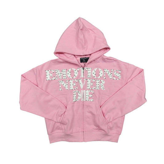 Mixed Emotion Pink Never Die Zip Up