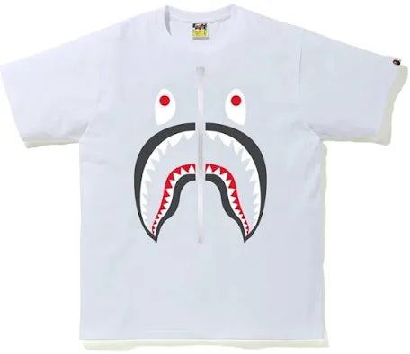 Bape White Shark Tee