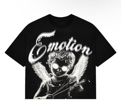 Mixed Emotion Cupid Black Tee