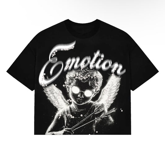 Mixed Emotion Cupid Black Tee