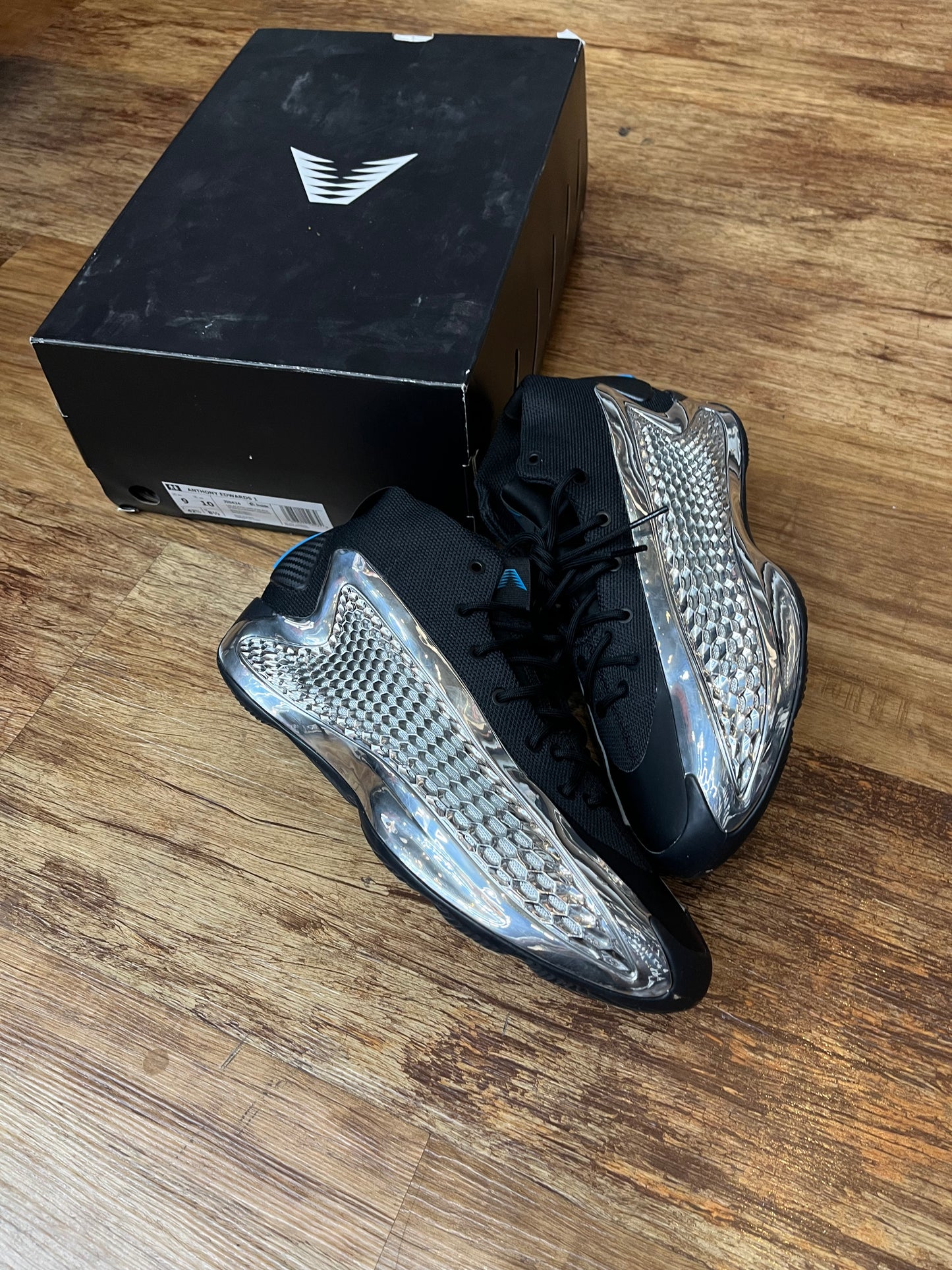 Adidas AE 1 silver metallic pre-owned with box