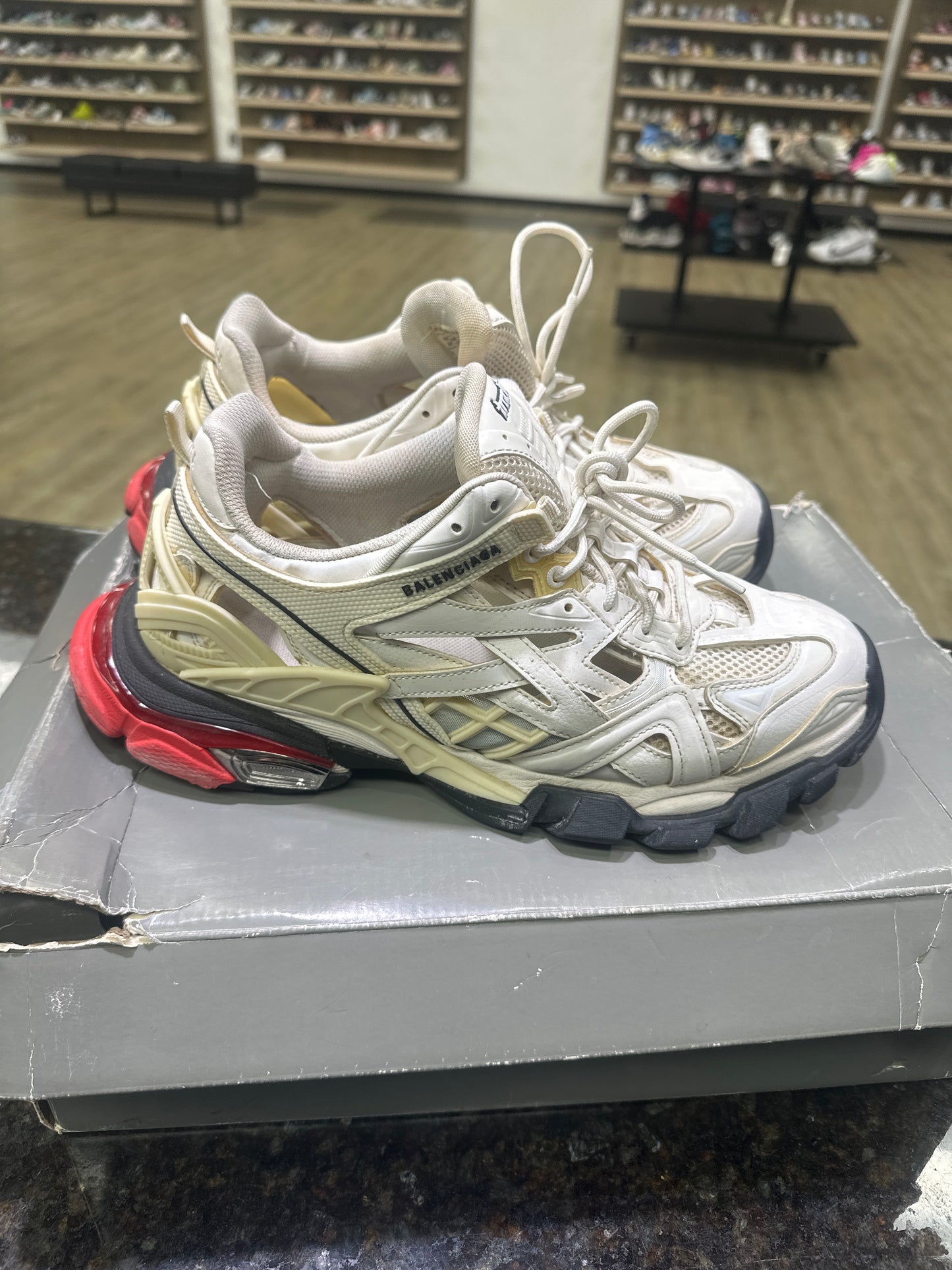 Balenciaga Track 2 White used with box