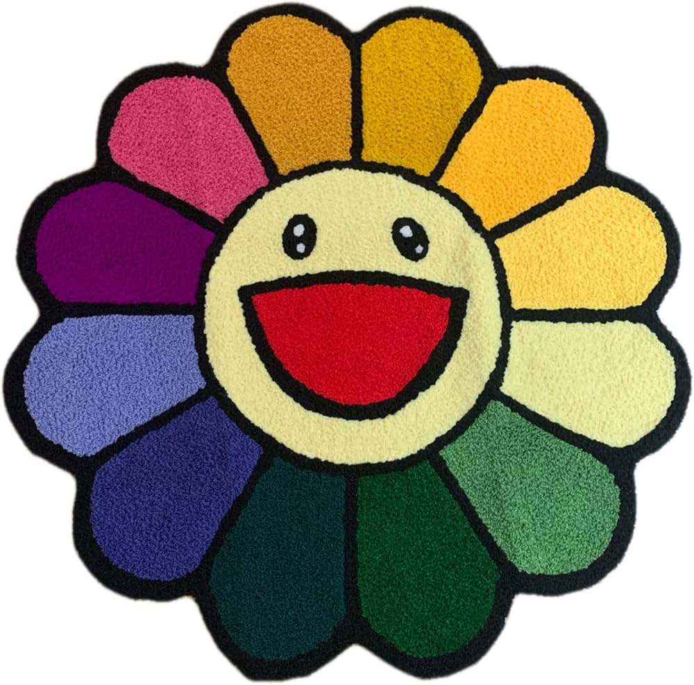 Takashi Murakami Flower Rug
