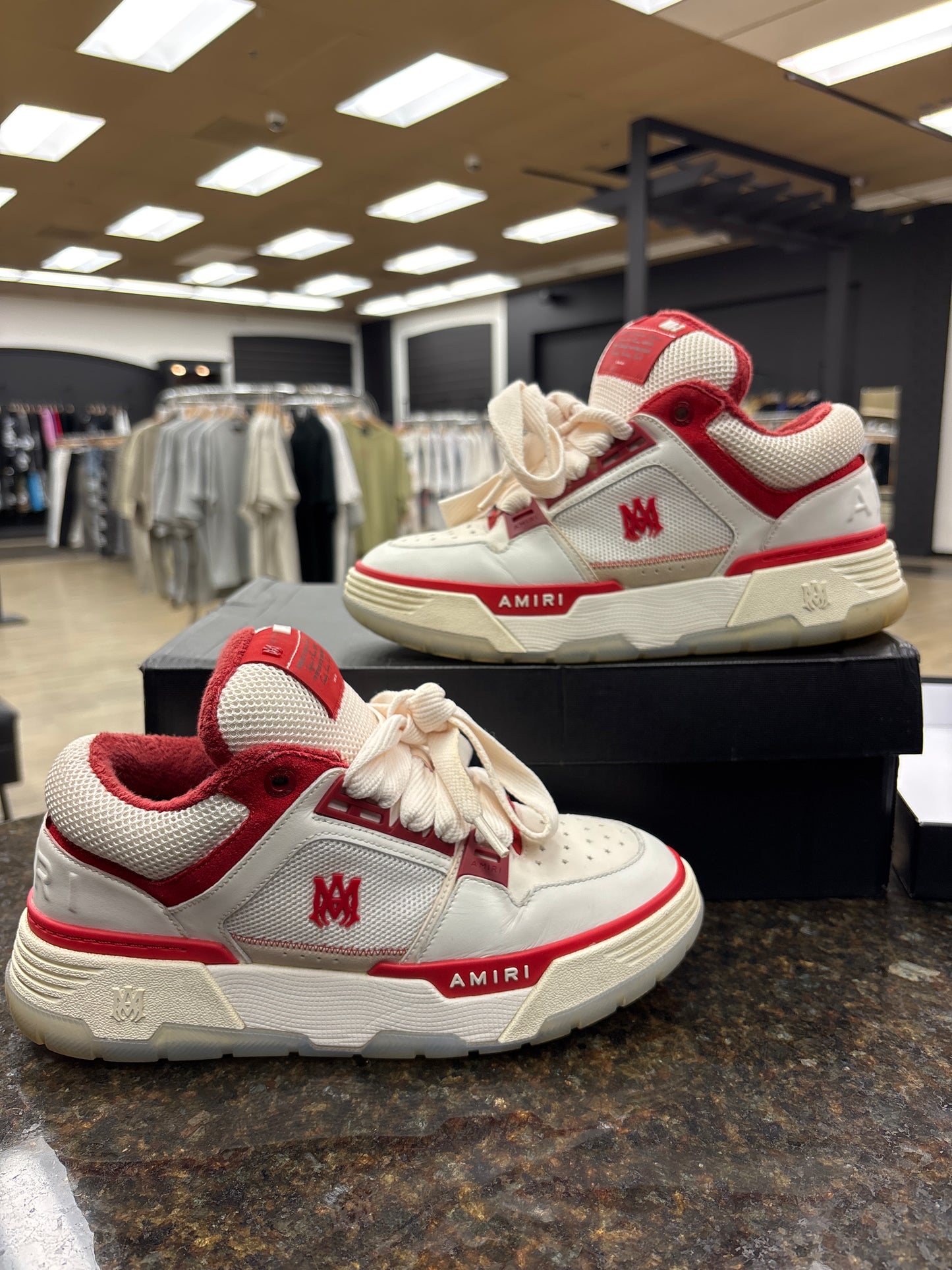 AMIRI MA-1 “WHITE RED” PRE-OWNED