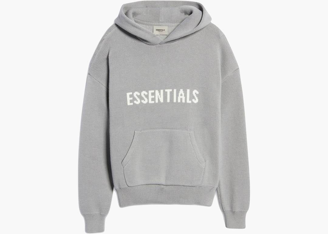 Essentials cement knitted pull over