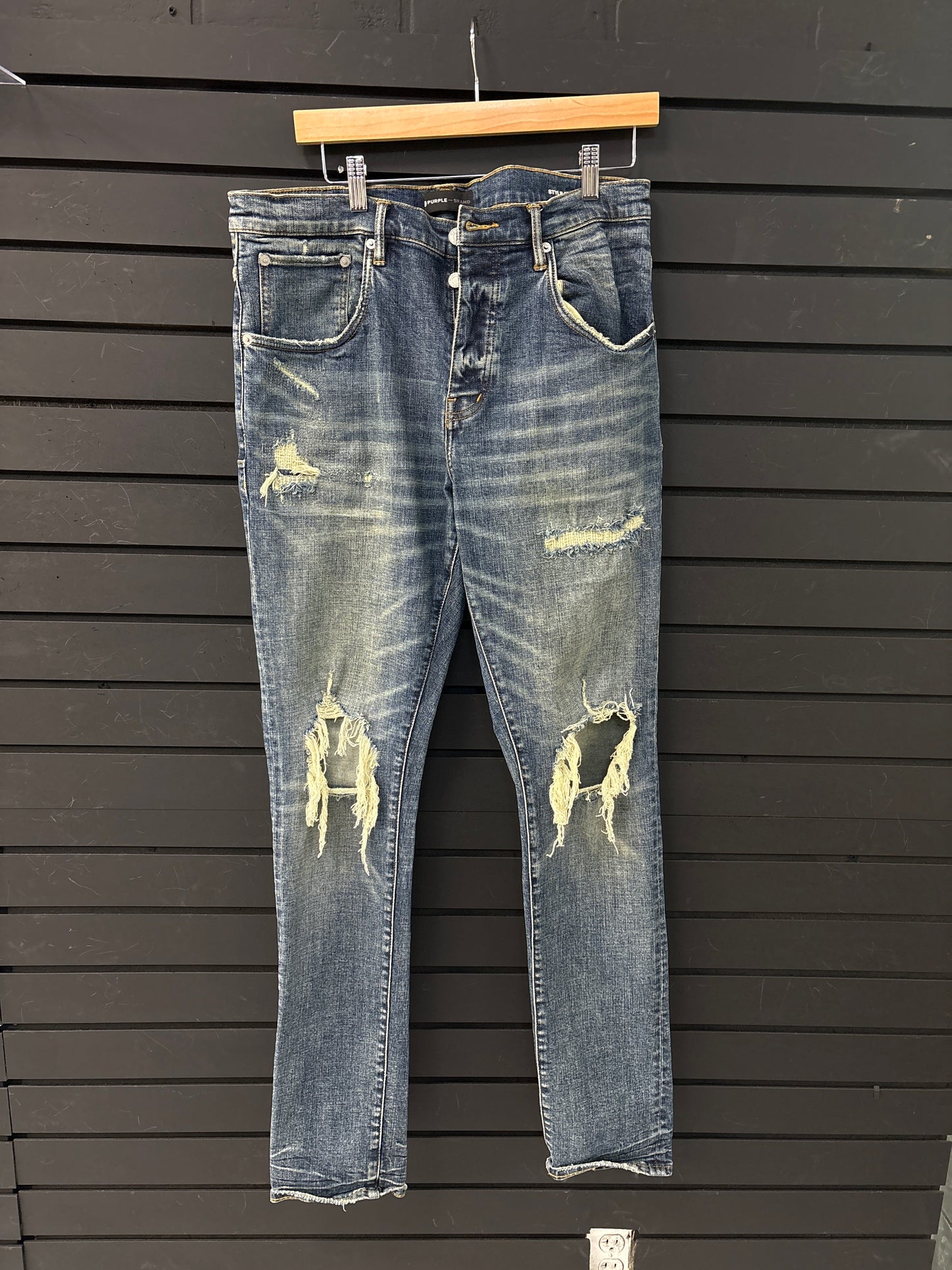 light blue PURPLE BRAND Blowout Jeans PRE-OWNED