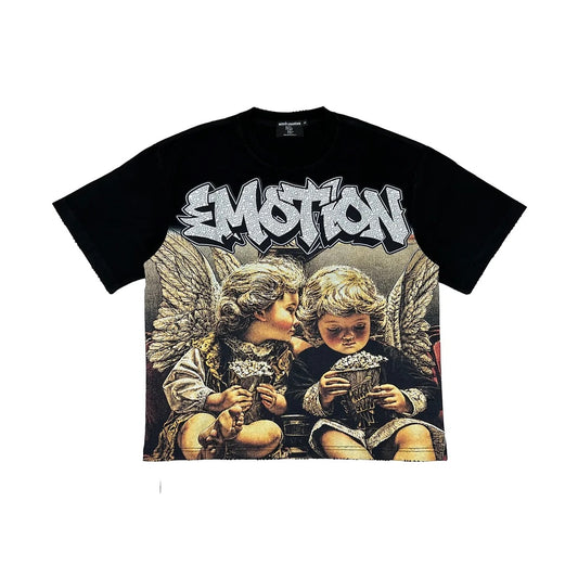 Mixed Emotion Black Angel Whispers Tee