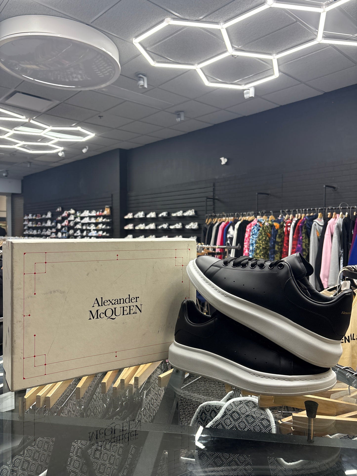 Alexander McQueens Black White USED W BOX