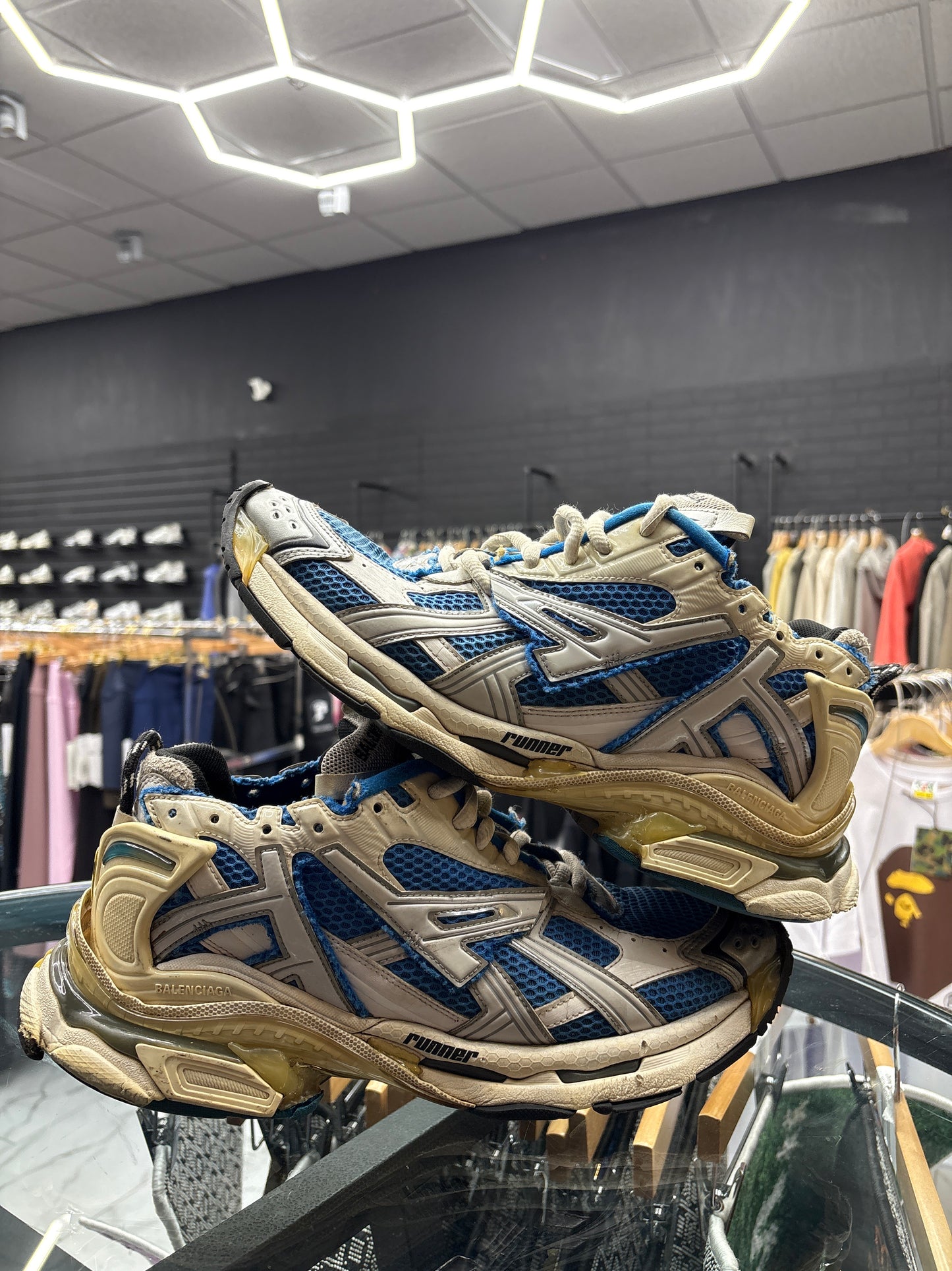 Balenciaga Blue/White Runner USED NO BOX