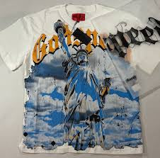GodSpeed White Tee Statue of Liberty