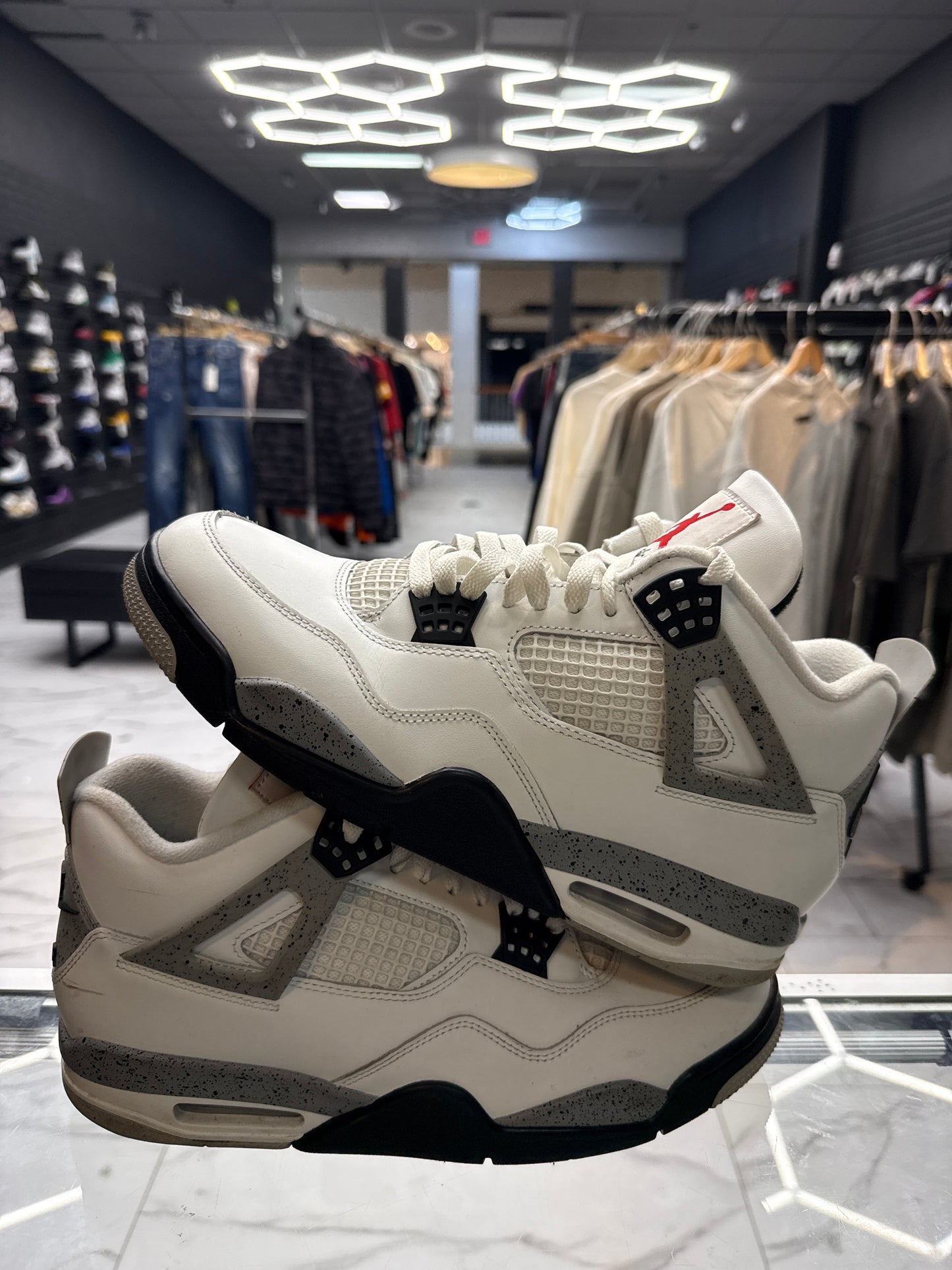 Jordan 4 White Cement USED NO BOX