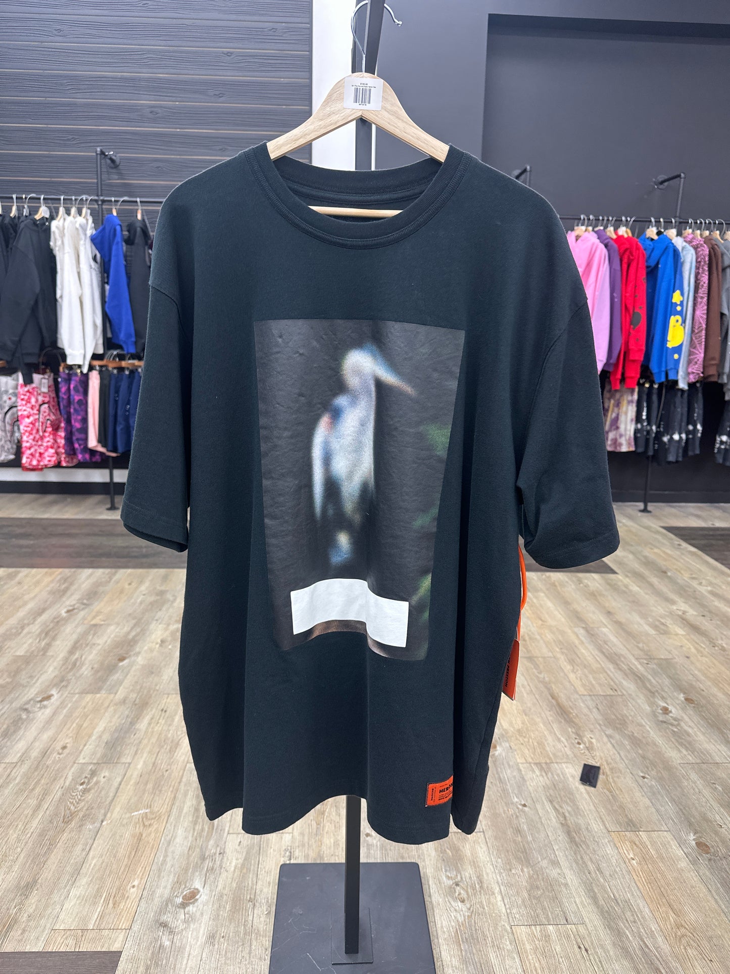Pre-owned black heron tee