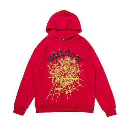 Sp5der Hoodie Red Orange