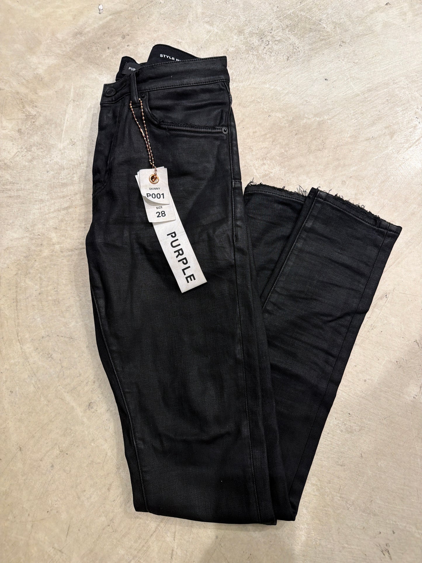 Purple Brand Black Wax Jeans Pre-Owned