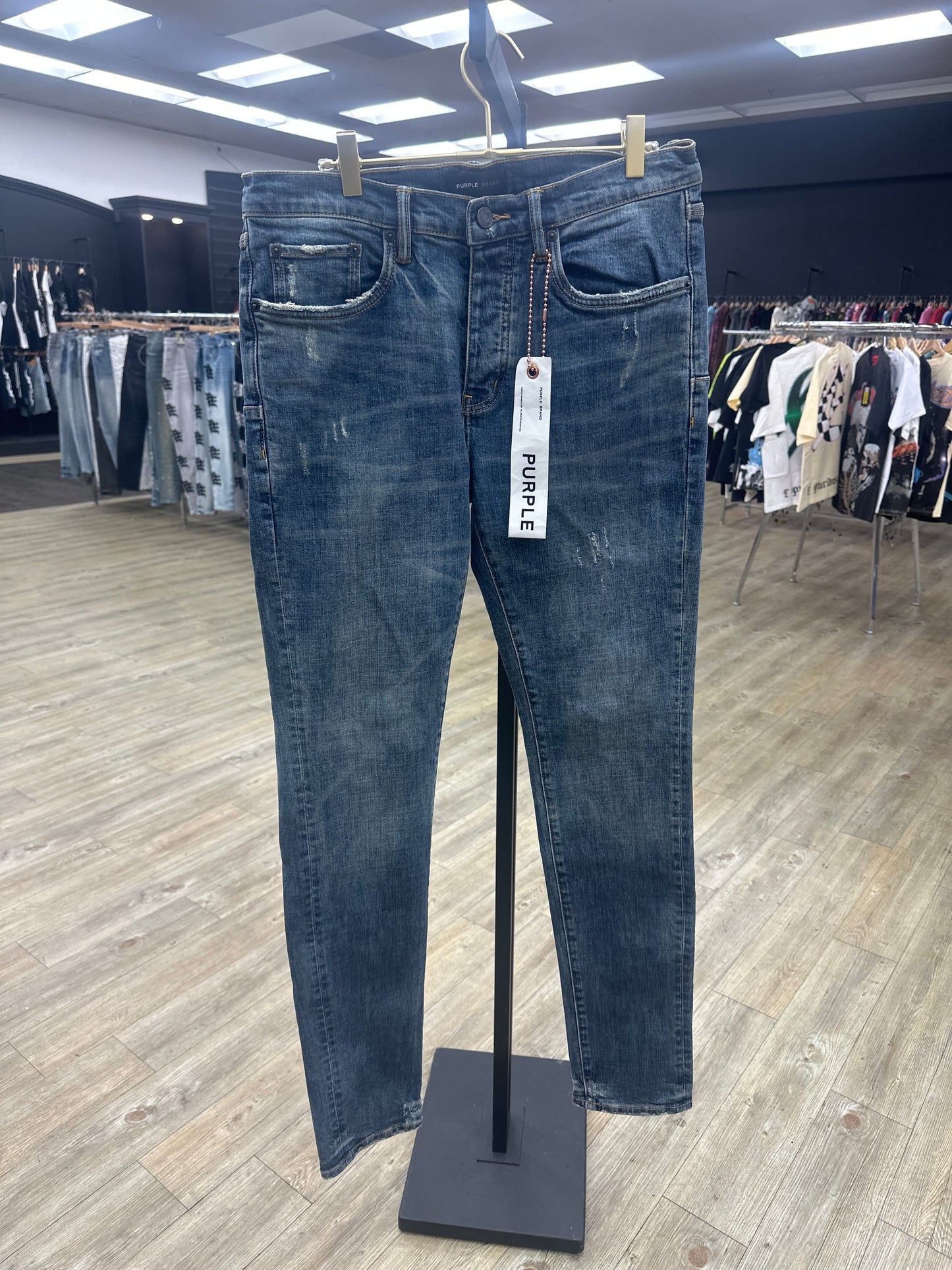 Purple Jean Dark Blue Denim Pre-owned with tags