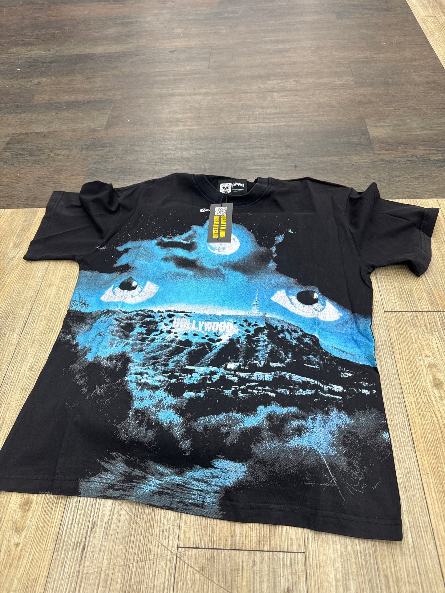 God Speed White Black Hollywood Tee