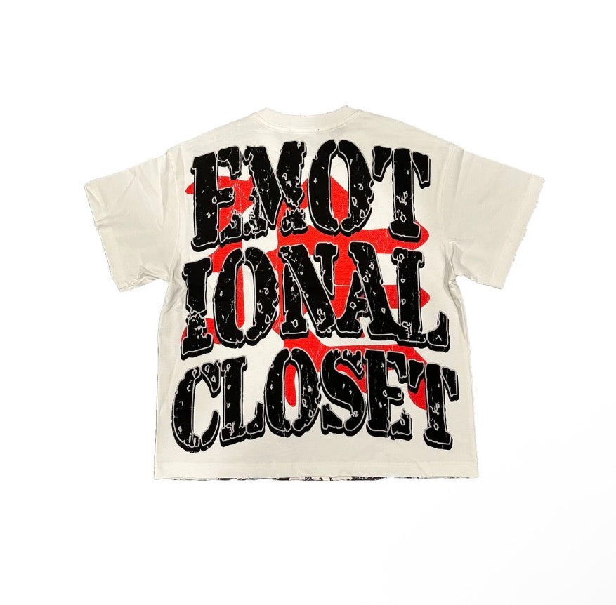 Mixed Emotion White Invasions Tee