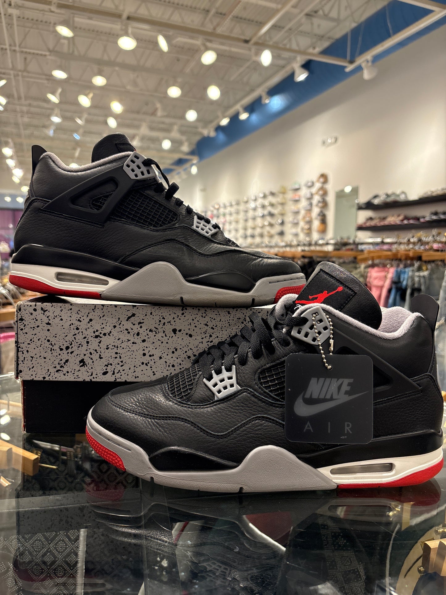 Jordan 4 Bred Reimagined USED WITH BOX