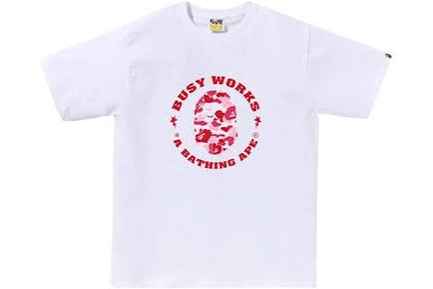 Bape Sta Pink Camo “Busy Works” College Tee