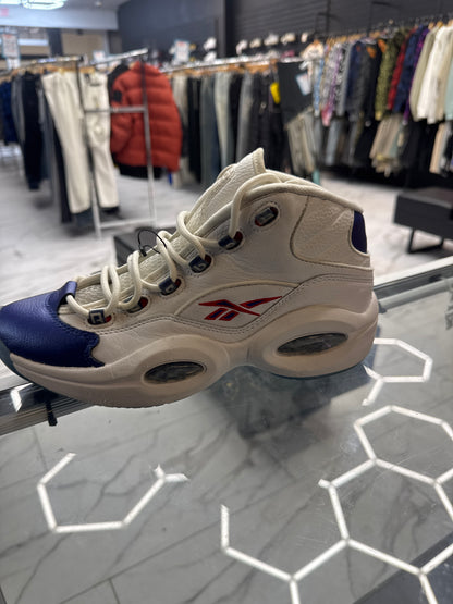 Reebok Classics Questions White Blue USED