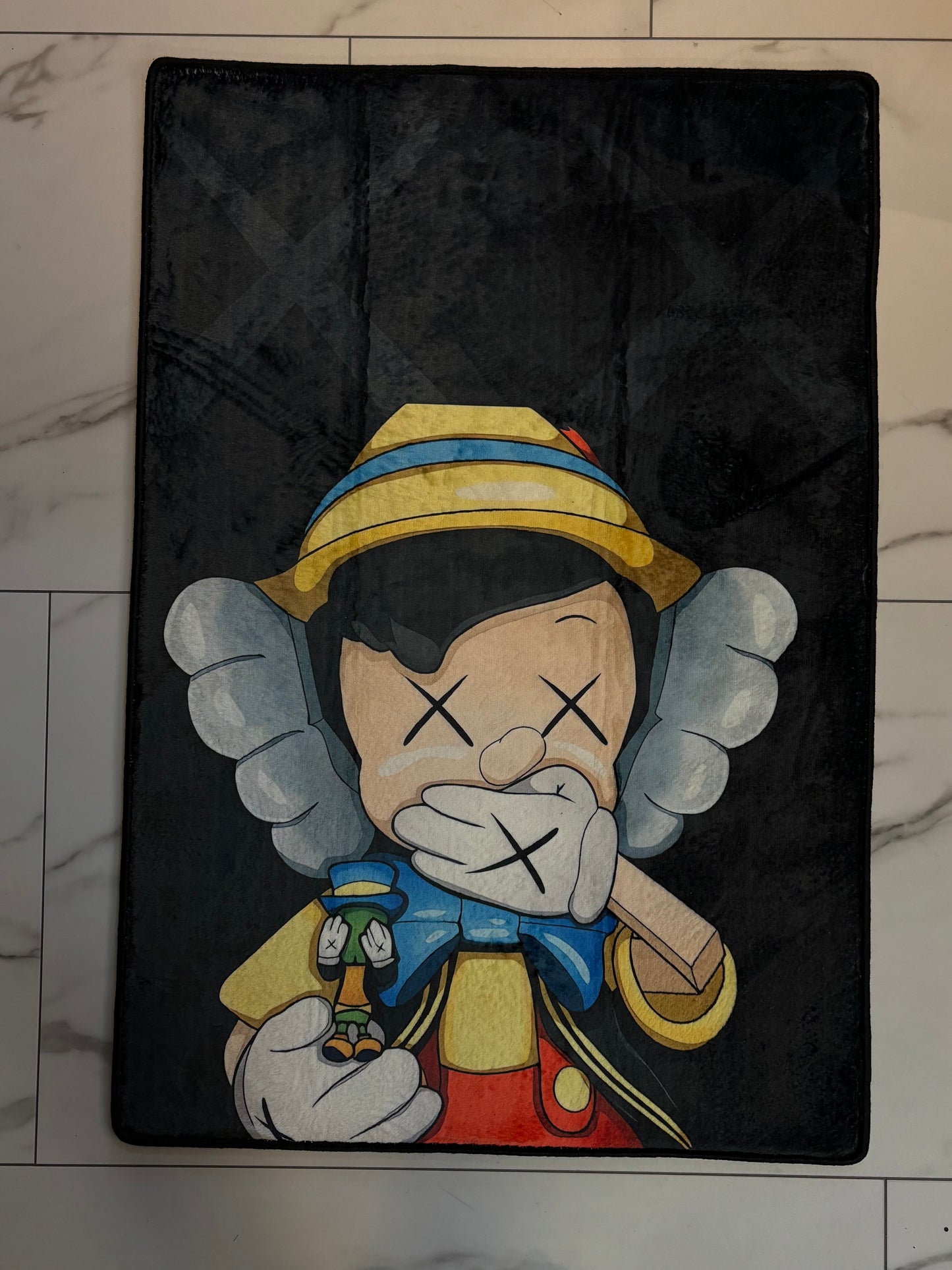 Pinocchio Kaws rug