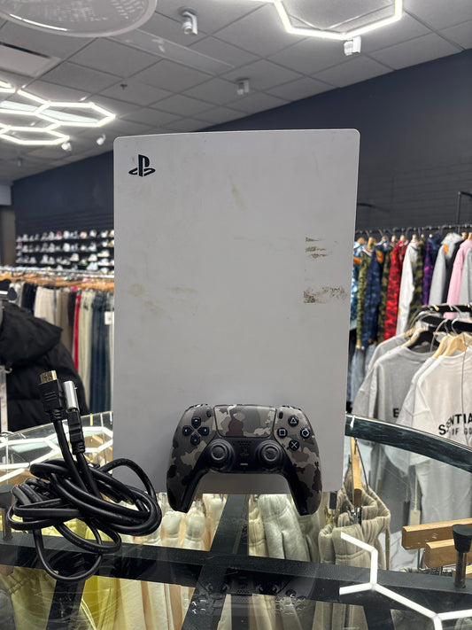 PS5 with Camo Controller/Cords USED