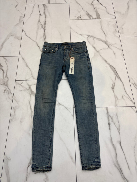 Purple Washed Blue Denim Jeans PRE-OWNED