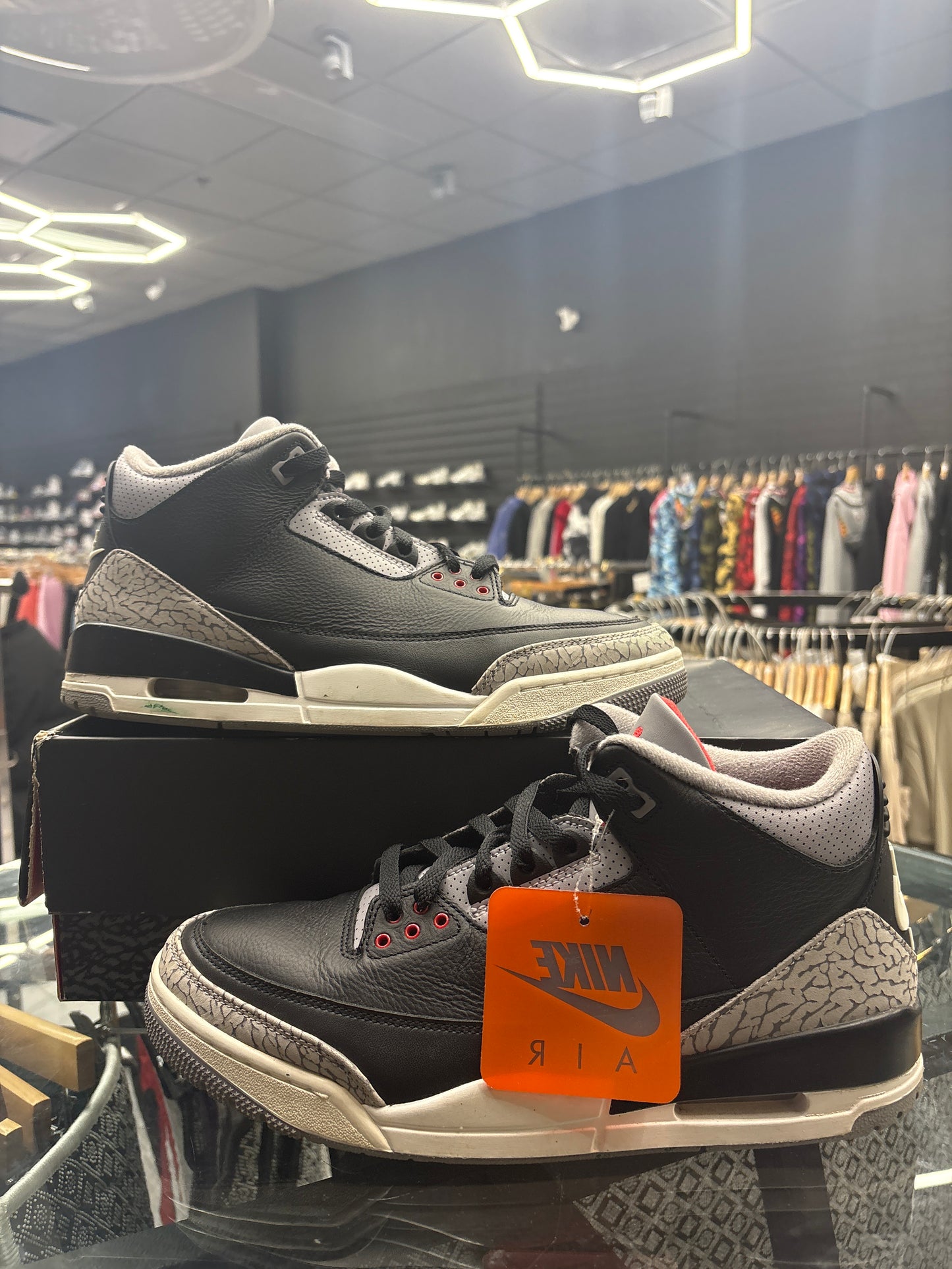 Jordan 3 Black Cement USED W BOX