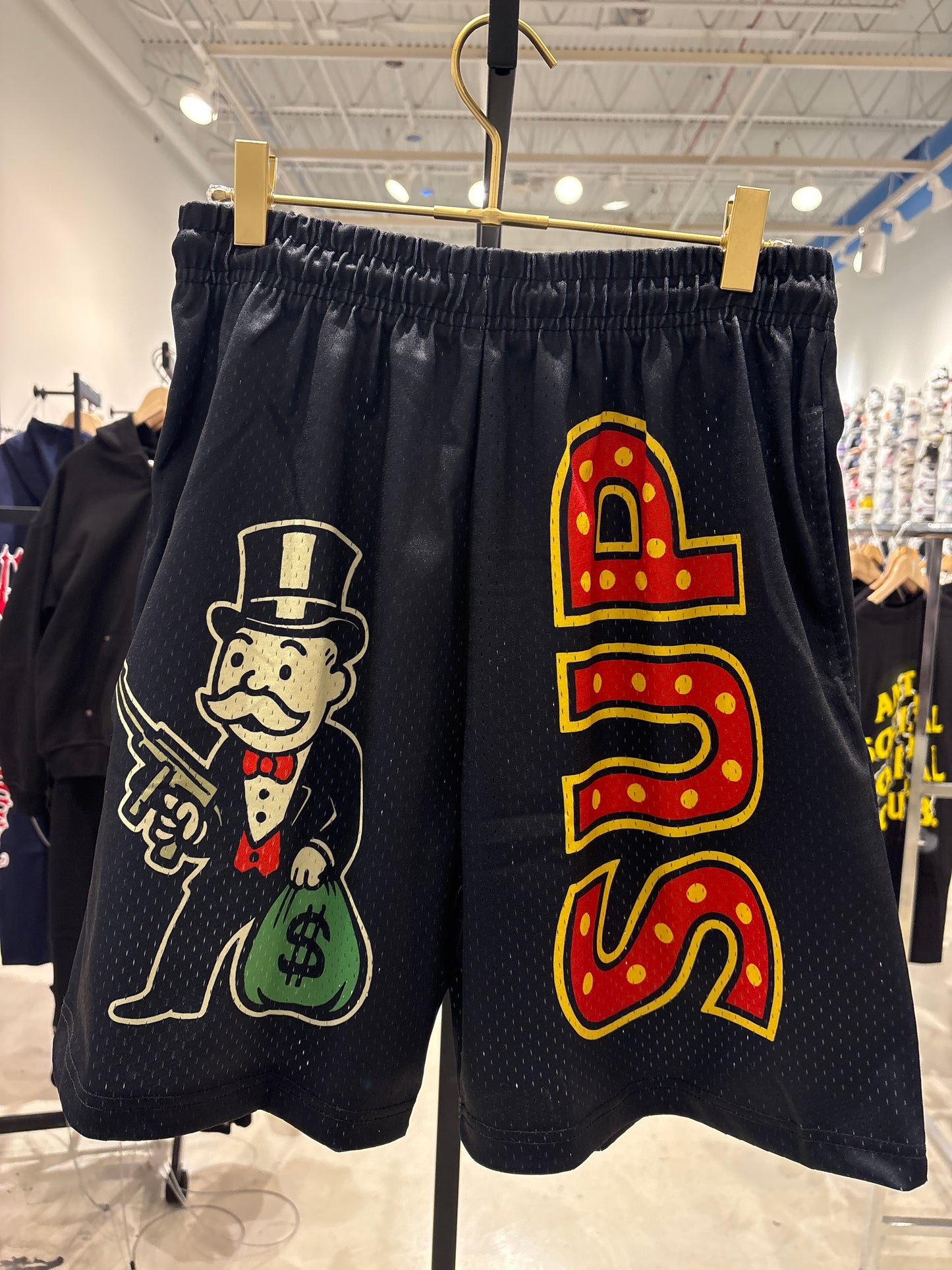 Sup Monopoly Black Shorts