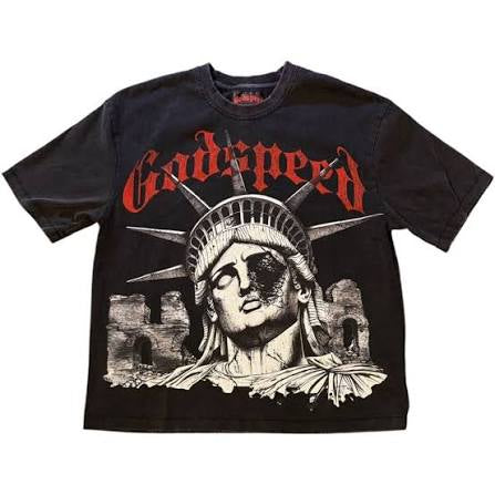 GodSpeed Black “Broken Statue Of Liberty” Tee