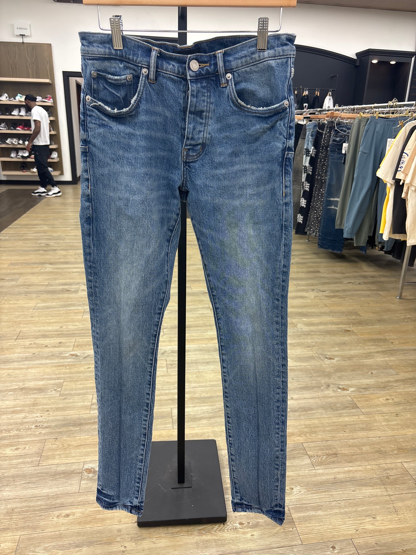Purple Jean Blue Denim Pre-Owned NO FRONT TAG WITH BACK TAG