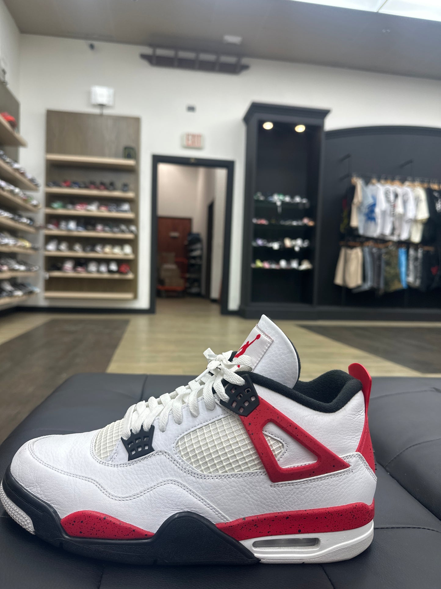 Jordan 4 Red Cement Used With Box