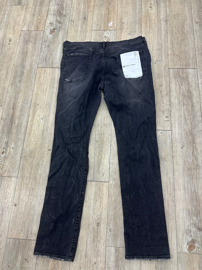 Black Purple Jeans Blowout Splatter used with back tag