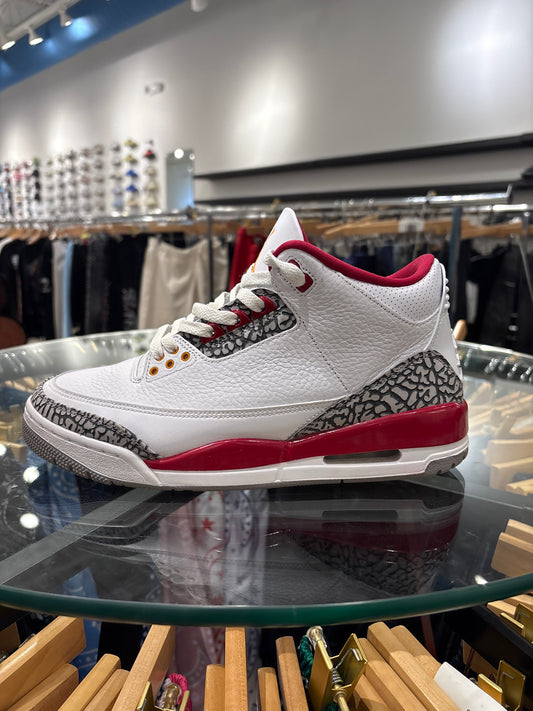 Jordan 3 Cardinal USED W BOX