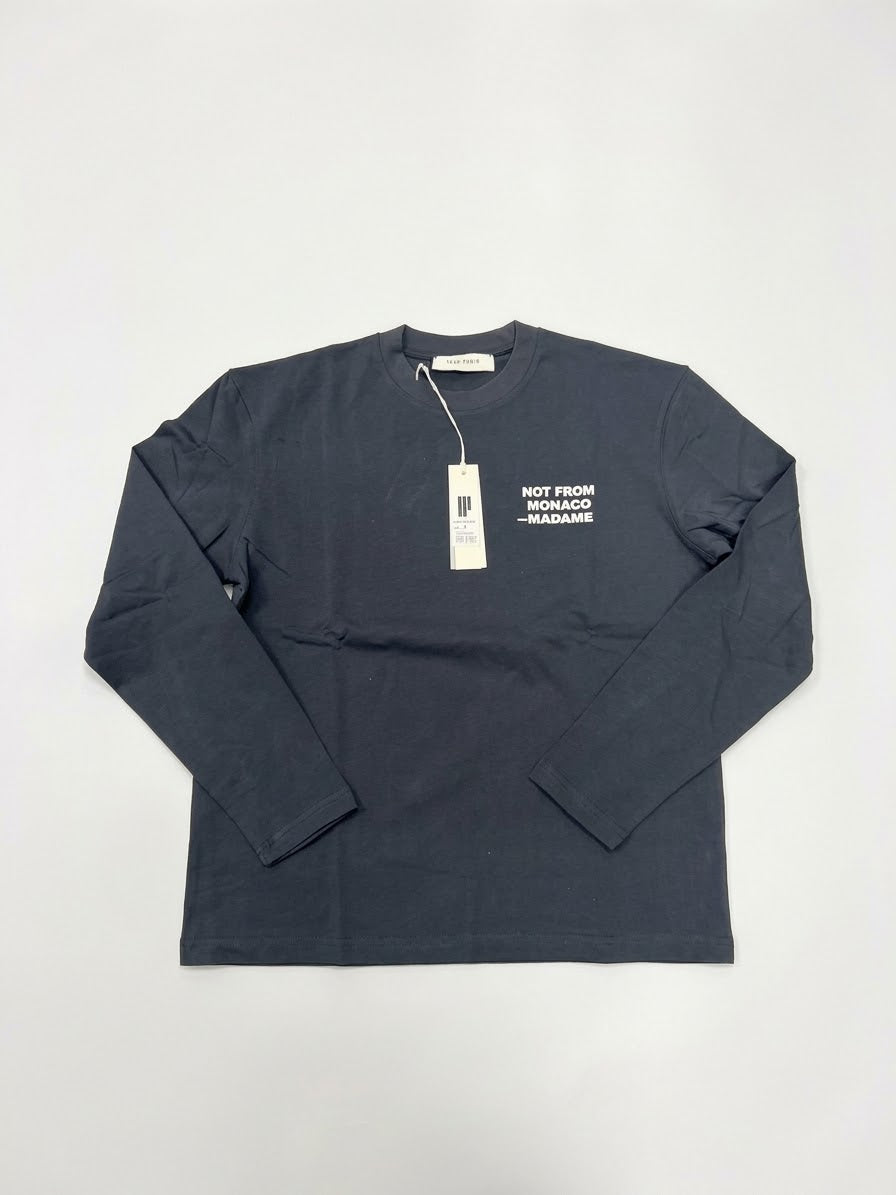 Ikao Paris Not From Monaco Navy Longsleeve Tee