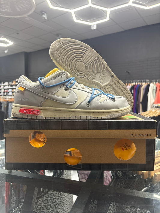 Nike Dunk Low Off-White Lot 5 ‘Grey’ USED WITH BOX
