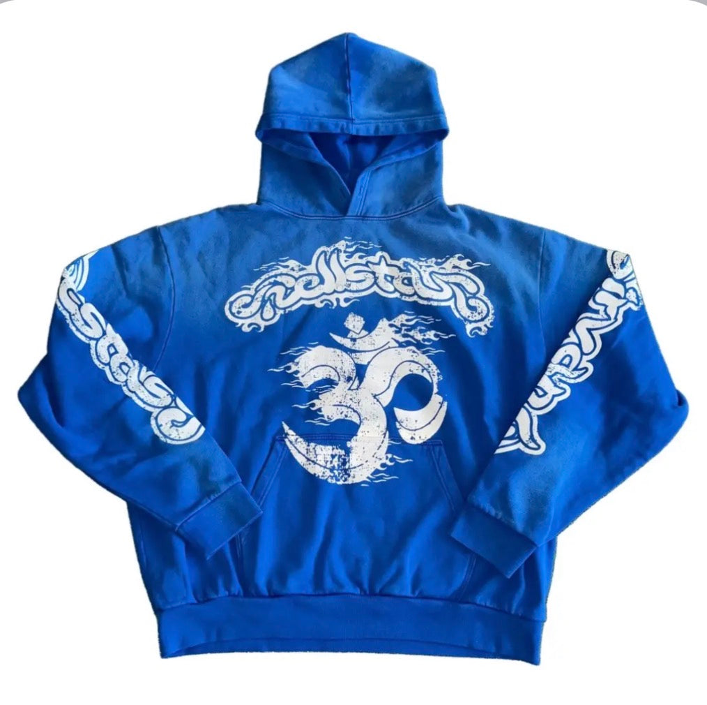 hellstar blue studios hoodie