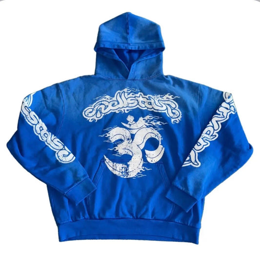hellstar blue studios hoodie