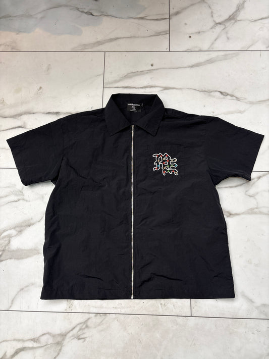 Mixed Motion Rhinestone Zip Up Tee Pre-Owned